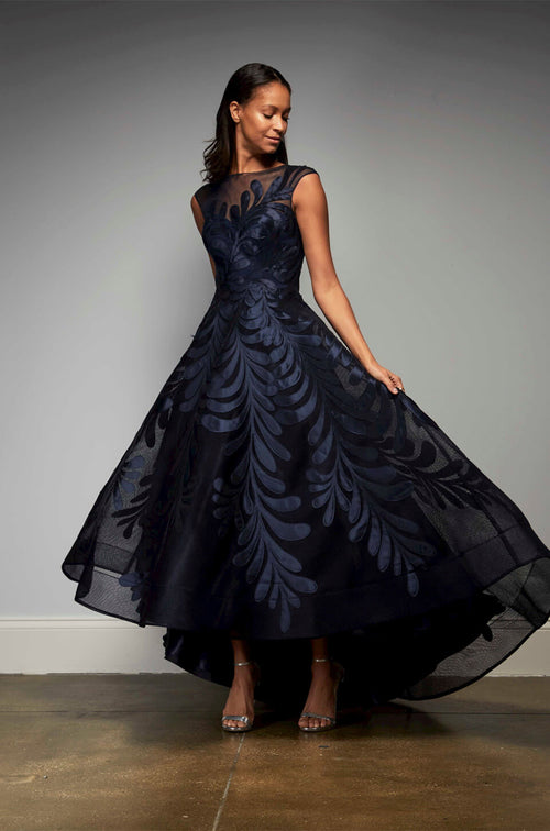 Hynes Park Floral Embroidered High Low A-line Dress