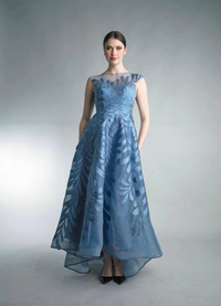 Hynes Park Floral Embroidered High Low A-line Dress
