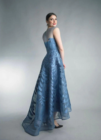 Hynes Park Floral Embroidered High Low A-line Dress