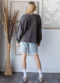 Oli & Hali Washed Star Crewneck Top