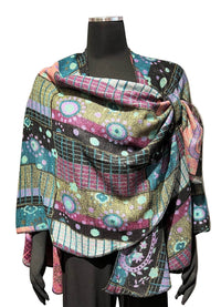 Rapti Fashion Reversible Cashmere Buckle Shawl
