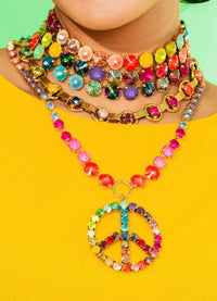 TOVA Peace POP Necklace in Candy Crush