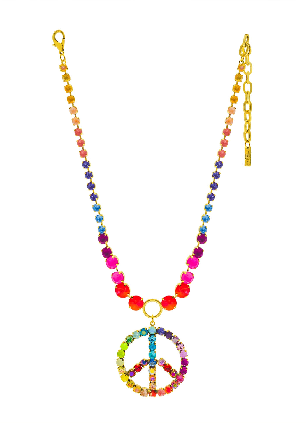 TOVA Peace POP Necklace in Candy Crush