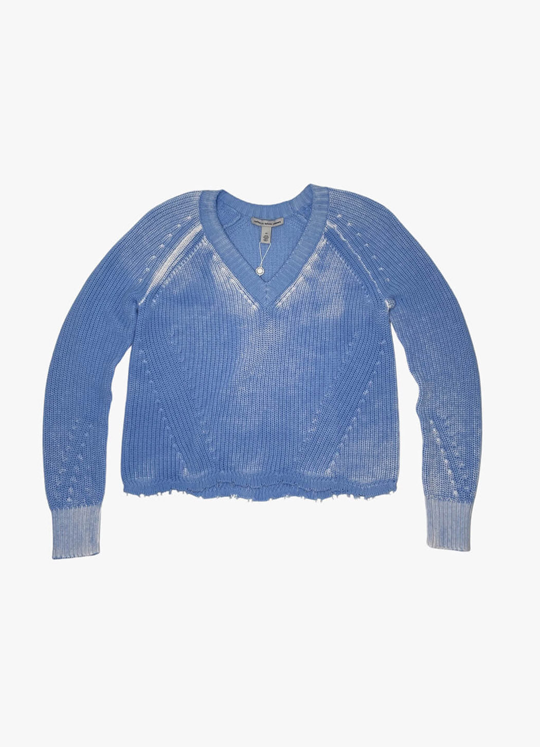 Autumn Cashmere Reversible Distressed Inked Scallop Shaker V