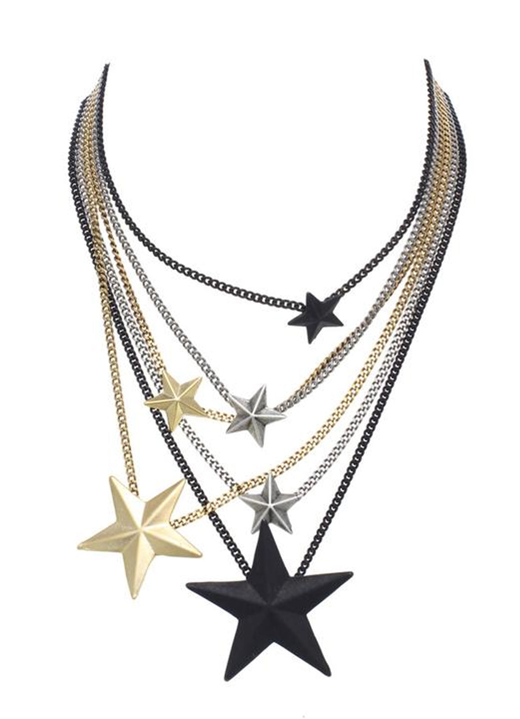 TOVA Brazil 6 Star Necklace