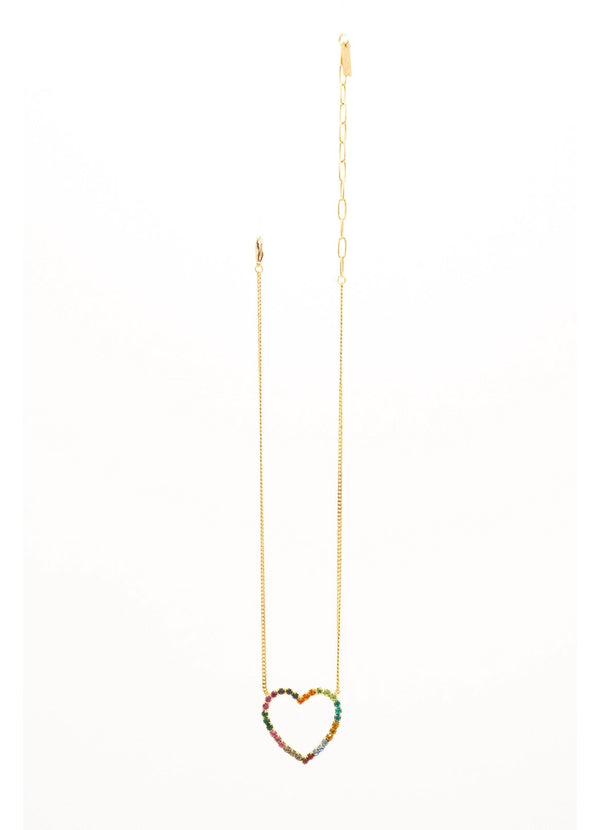 TOVA Mini Open Heart Necklace