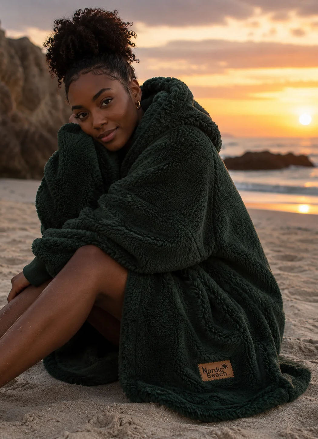 Nordic Beach Body Wrap - Midnight Green