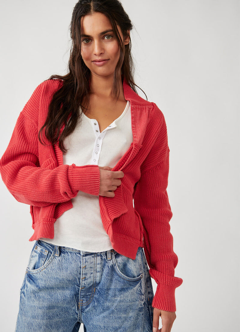 Free People Worn Thru Surplus Cardi