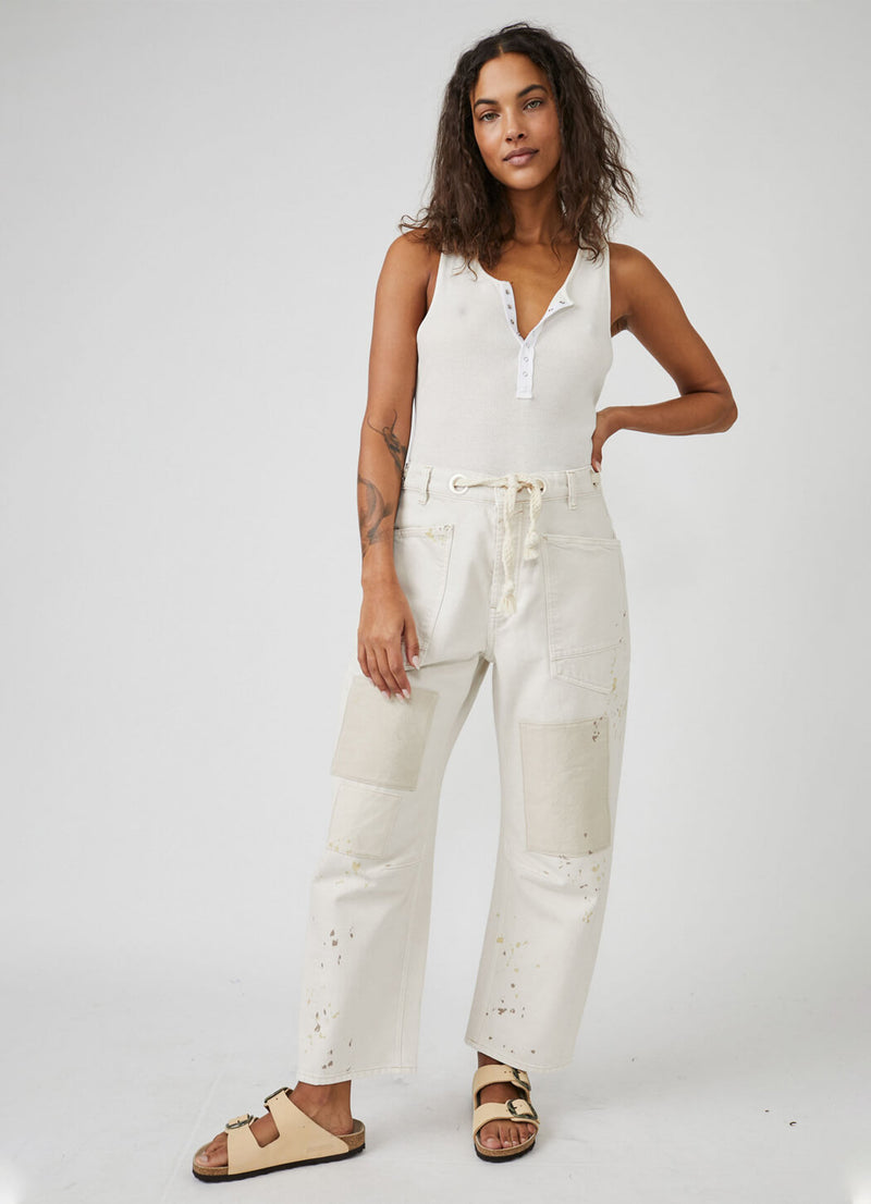 Free People Moxie Pull-On Barrel Jeans