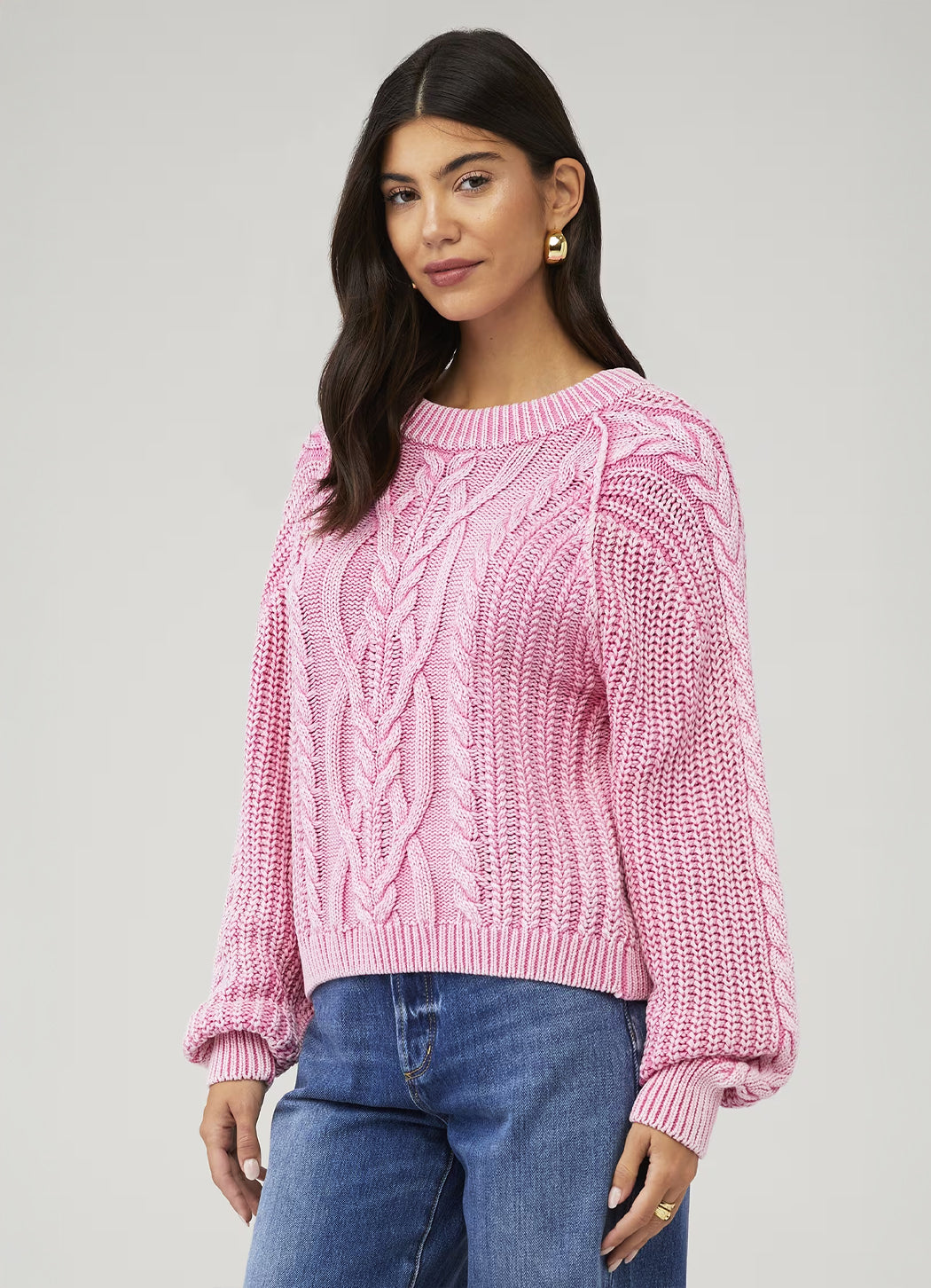 Free People Frankie Cable Sweater