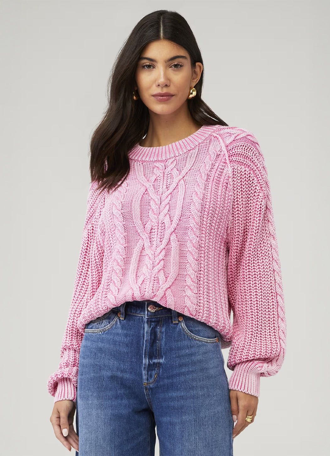 Free People Frankie Cable Sweater