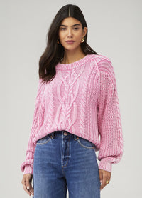 Free People Frankie Cable Sweater