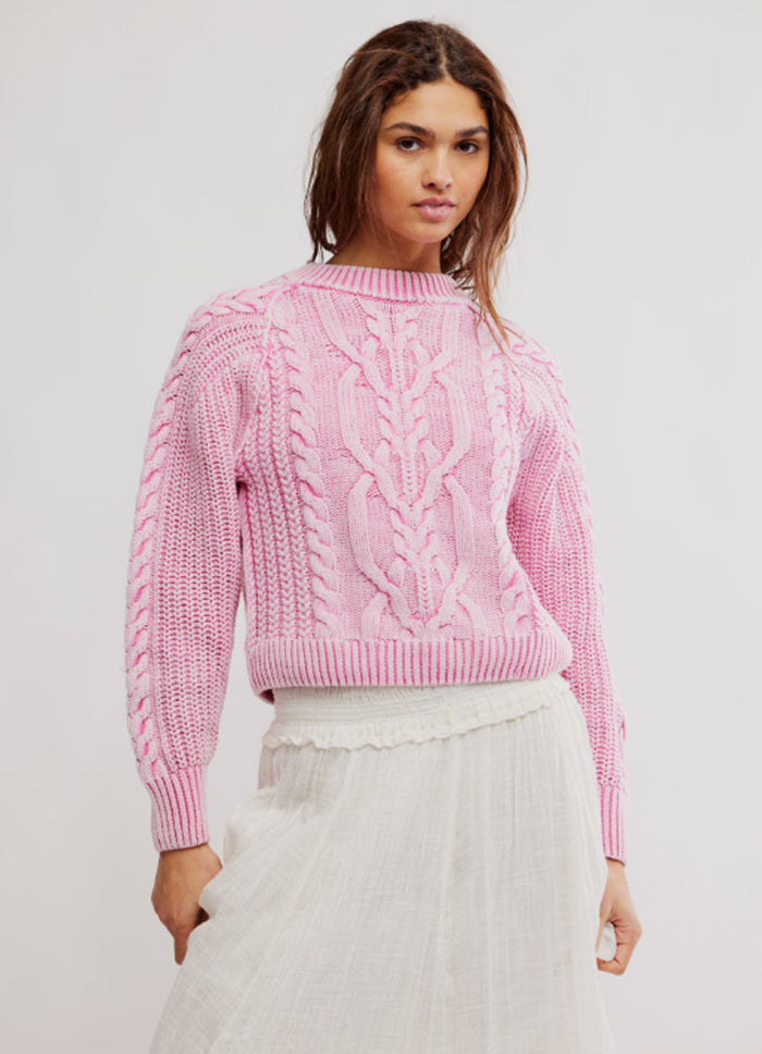 Free People Frankie Cable Sweater