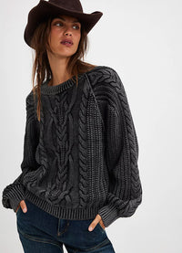 Free People Frankie Cable Sweater