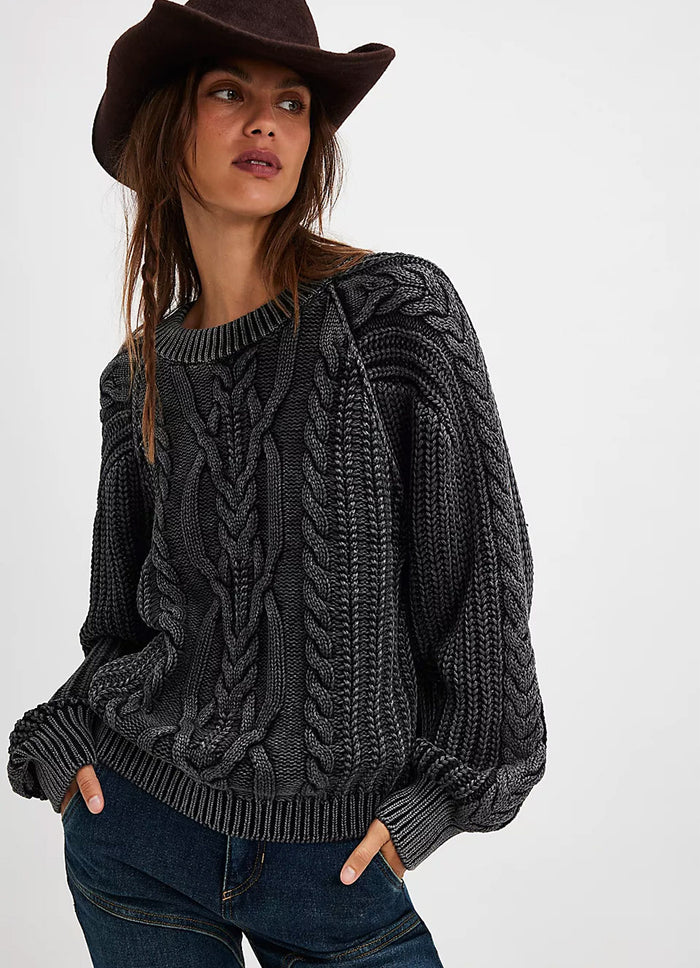 Free People Frankie Cable Sweater