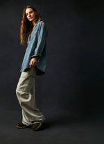 Free People Peyton Denim Pullover