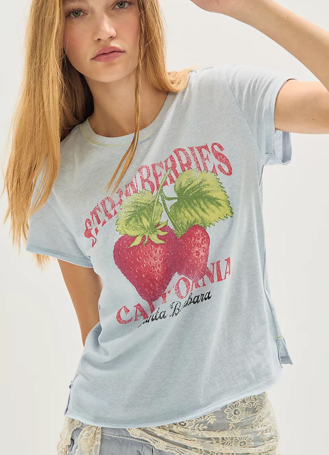 Free People Nova Strawberry Tee Graphic