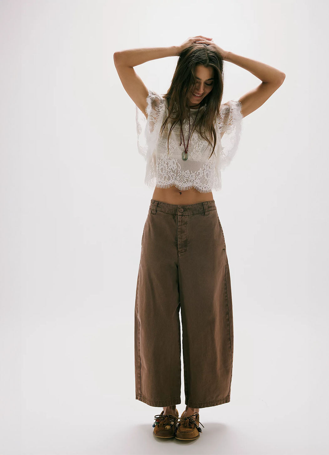 Free People Laydown Chino Trousers