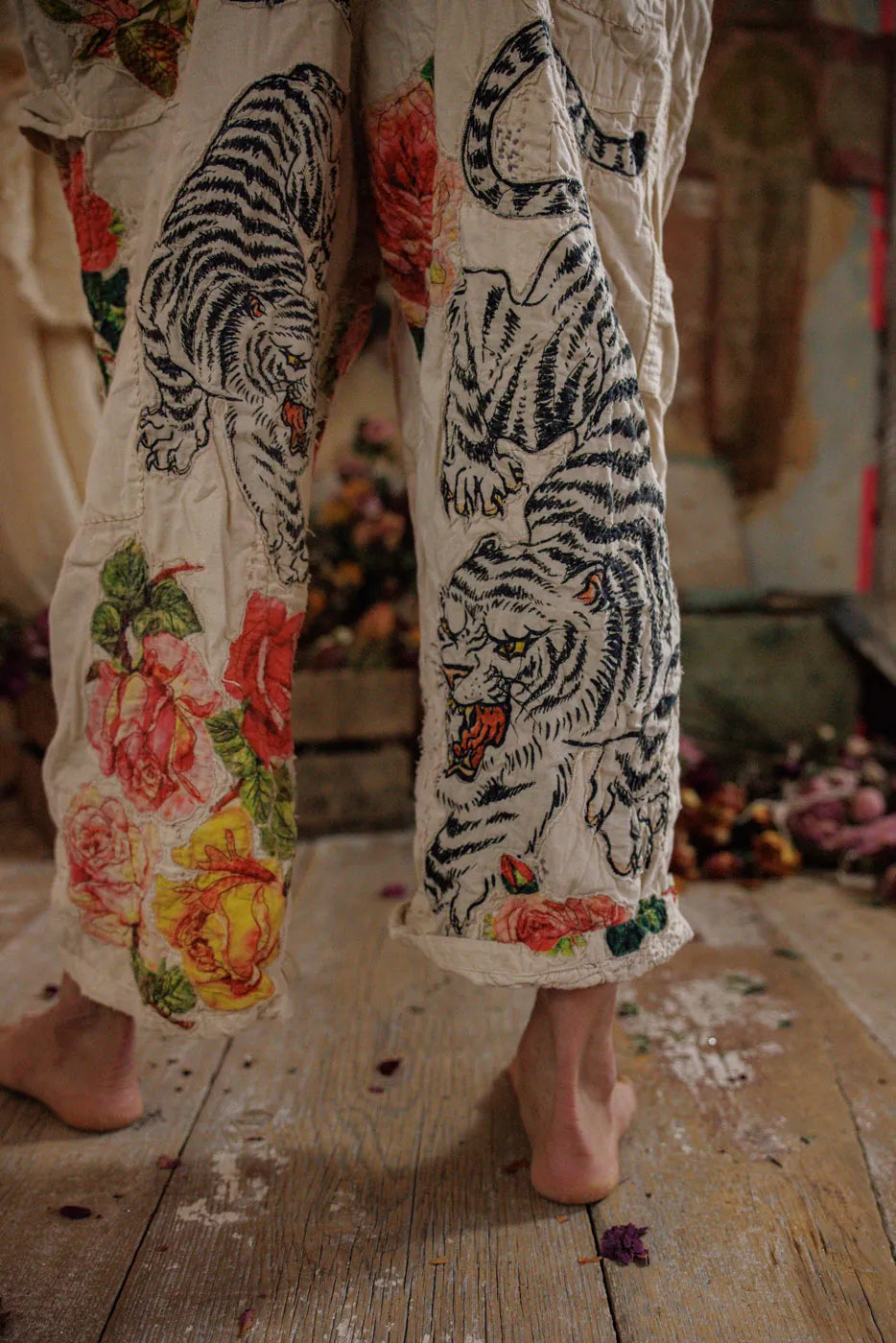 Magnolia Pearl Birch Floral Love Overalls