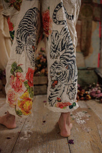 Magnolia Pearl Birch Floral Love Overalls