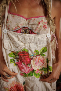 Magnolia Pearl Birch Floral Love Overalls
