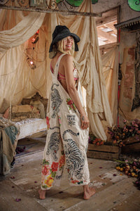 Magnolia Pearl Birch Floral Love Overalls