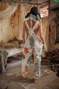 Magnolia Pearl Birch Floral Love Overalls