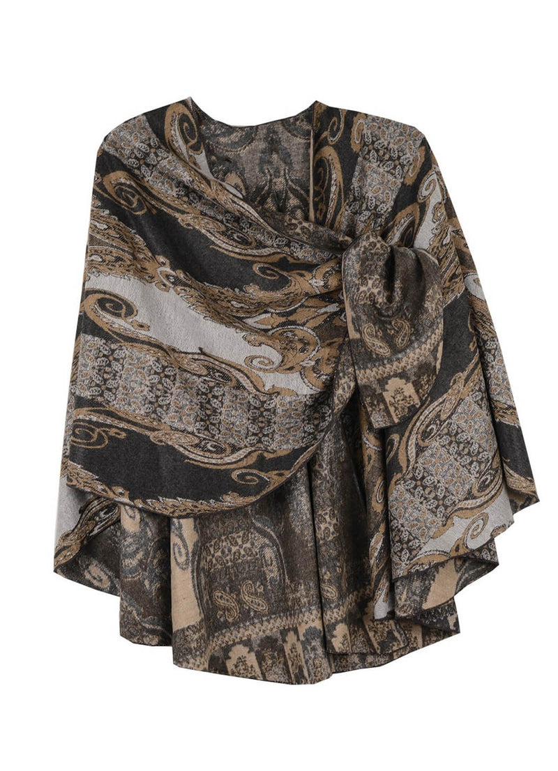 Rapti Fashion Reversible Cashmere Buckle Shawl