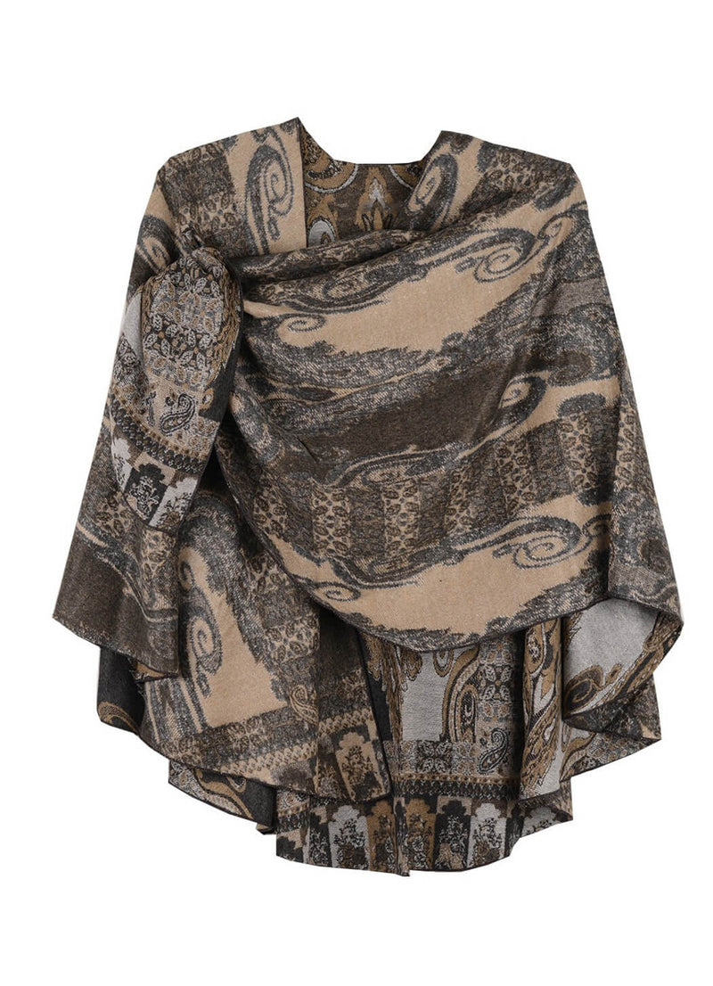 Rapti Fashion Reversible Cashmere Buckle Shawl