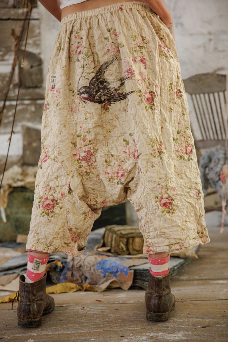 Magnolia Pearl Floral Patchwork Garcon Pants