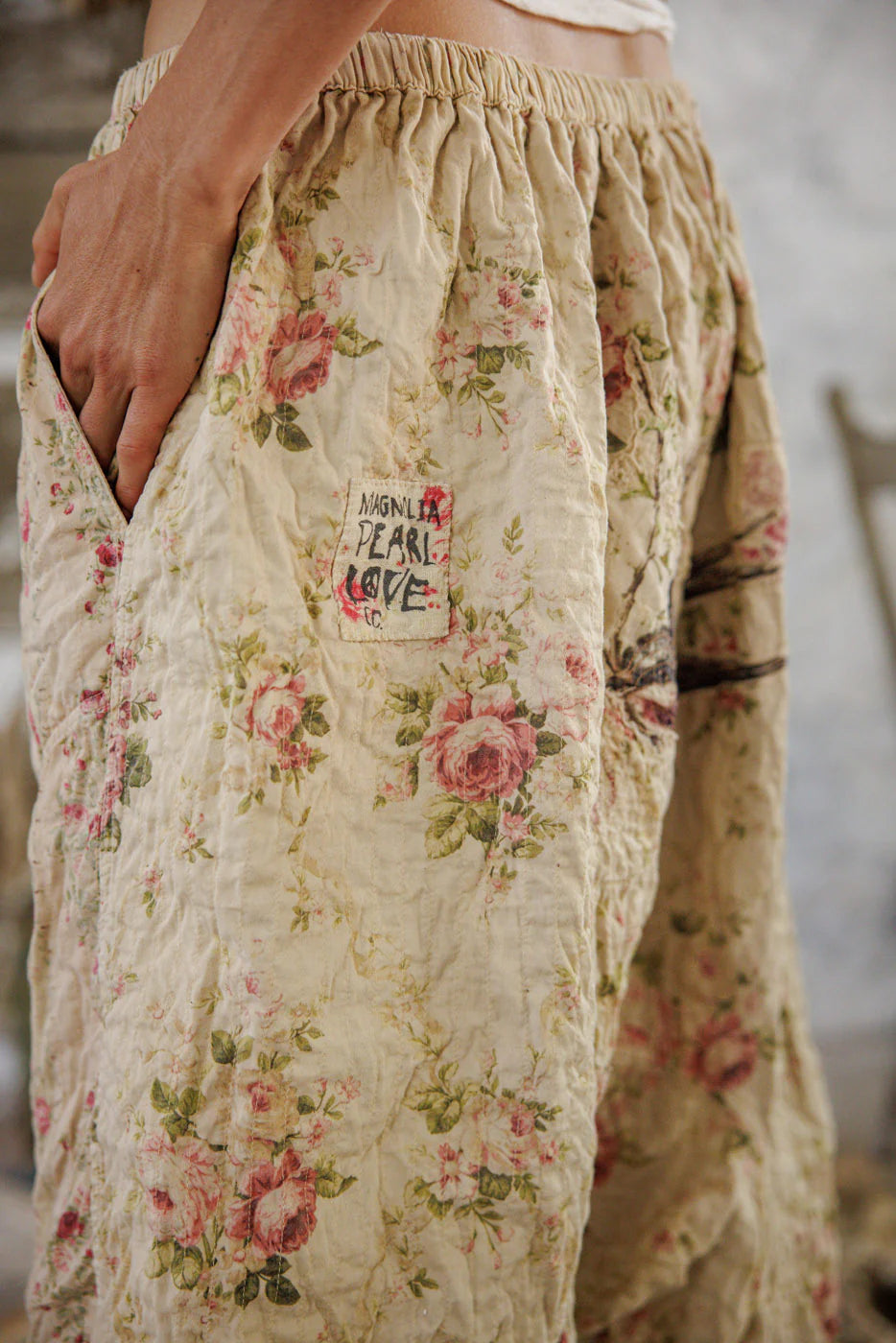 Magnolia Pearl Floral Patchwork Garcon Pants