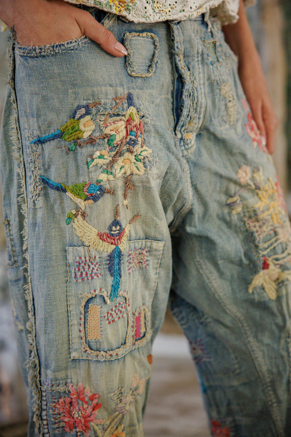 Magnolia Pearl Hummingbird Miner Denims
