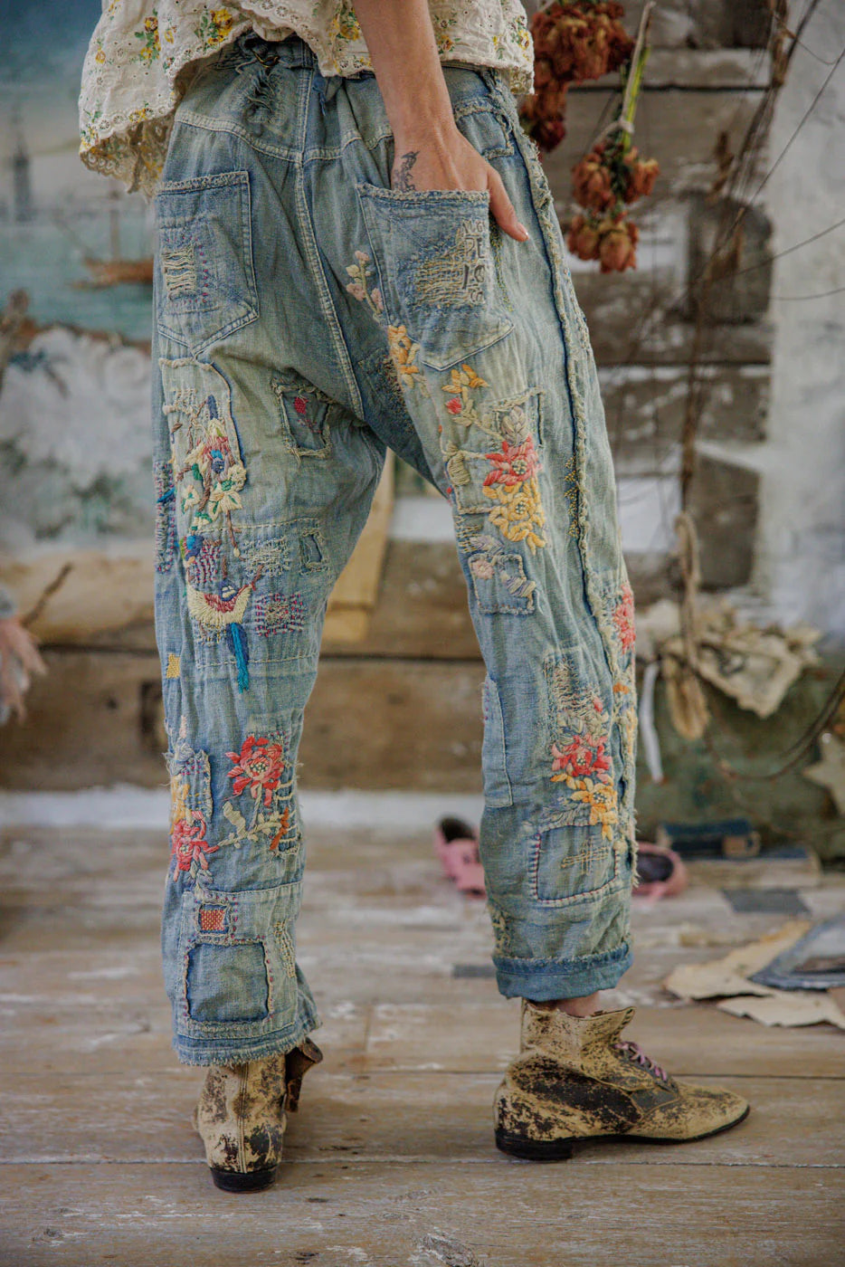 Magnolia Pearl Hummingbird Miner Denims