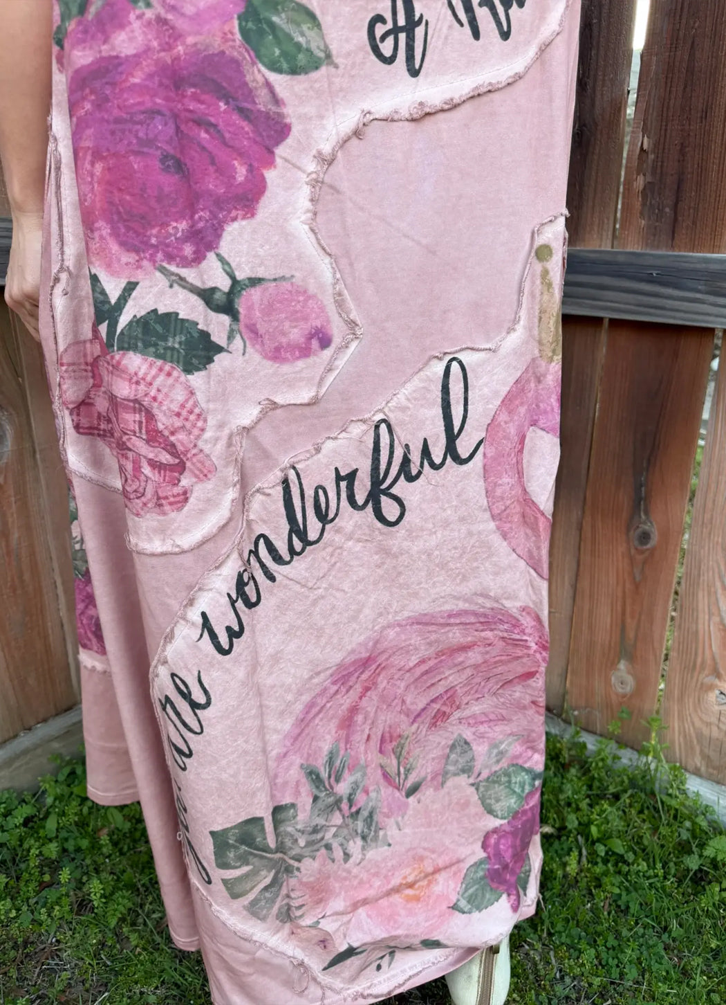 A rare Bird Pink Flamingo T-Shirt Dress