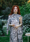 Market of Stars Peace Wine & Sunshine Printed Bamboo Scarf