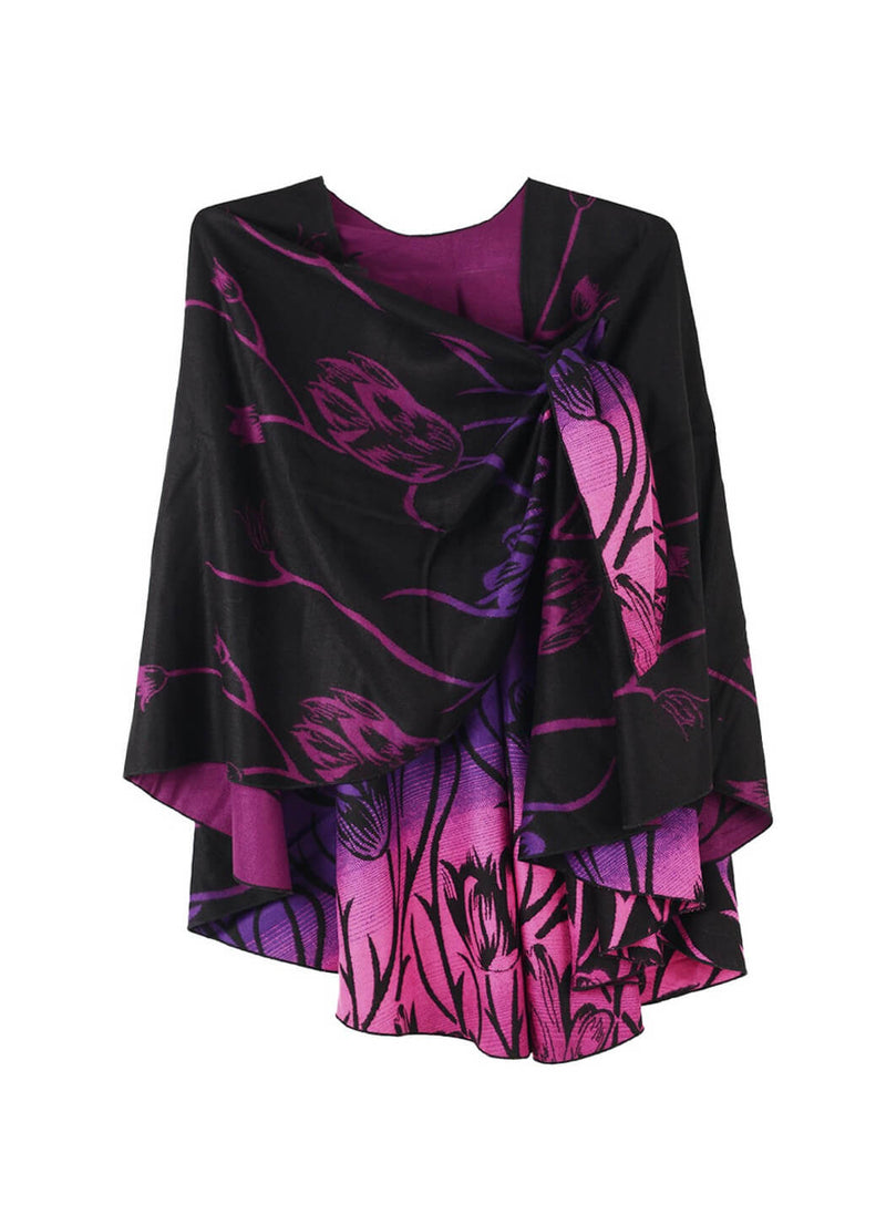 Rapti Fashion Reversible Cashmere Buckle Shawl