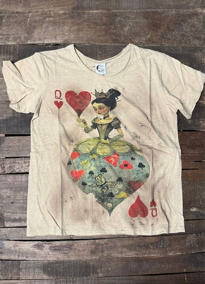 Jaded Gypsy Moon Dance Tee - Queen Of Hearts