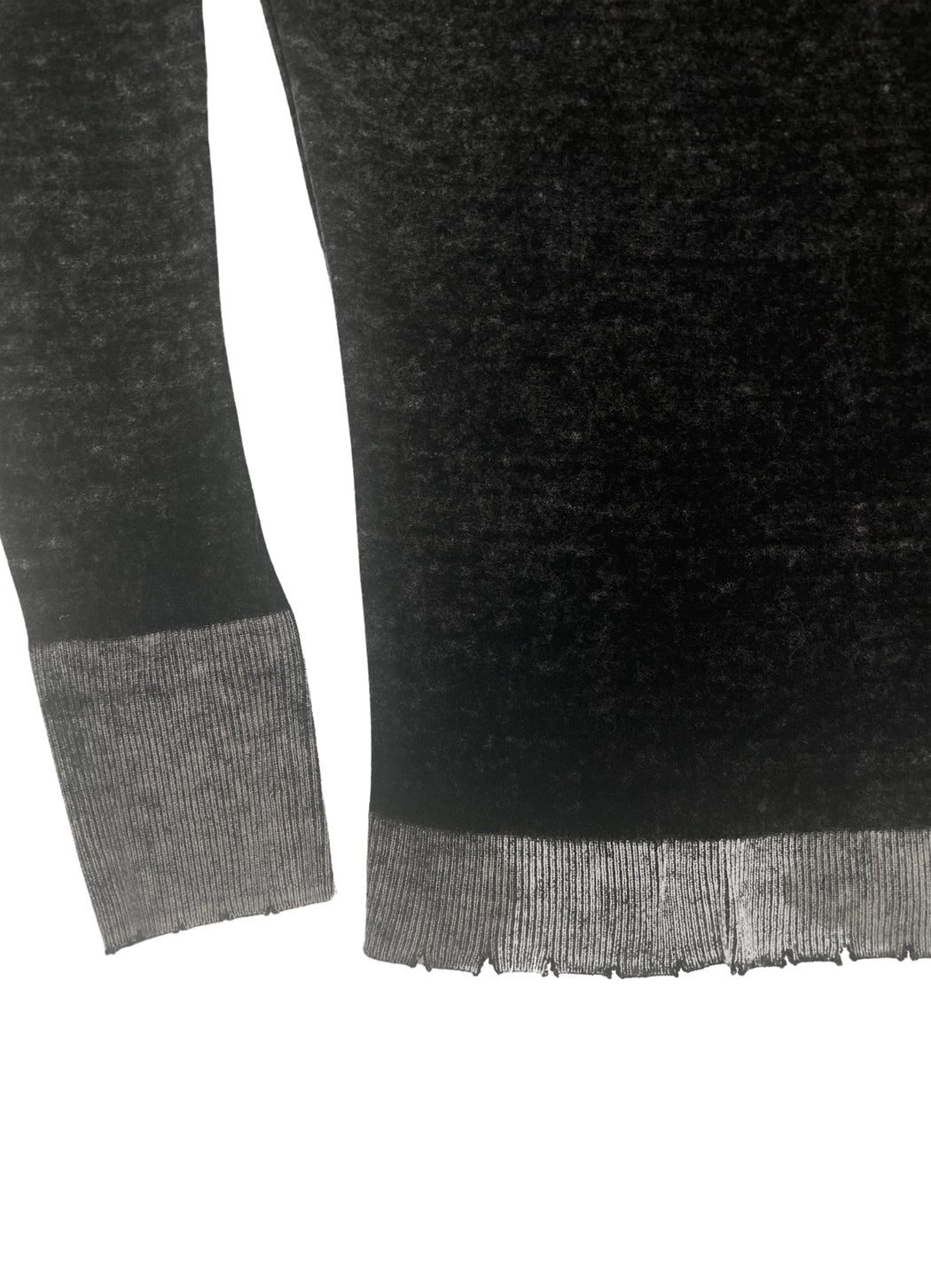 Autumn Cashmere Reversible Inked Distressed Crewneck