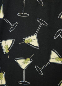 PJ Salvage Merrier With A Martini 3 Piece Flannel PJ Set