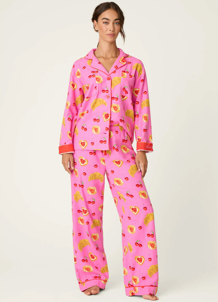 PJ Salvage 3-Piece Flannel PJ Set - Breakfast Pastry