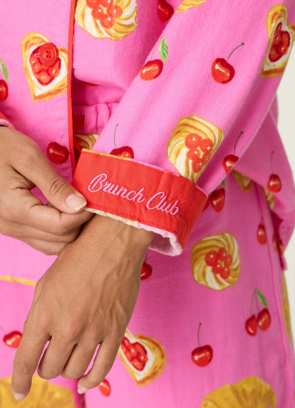 PJ Salvage 3-Piece Flannel PJ Set - Breakfast Pastry