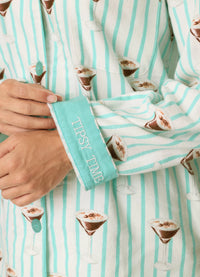 PJ Salvage 3-Piece Flannel PJ Set - Espresso