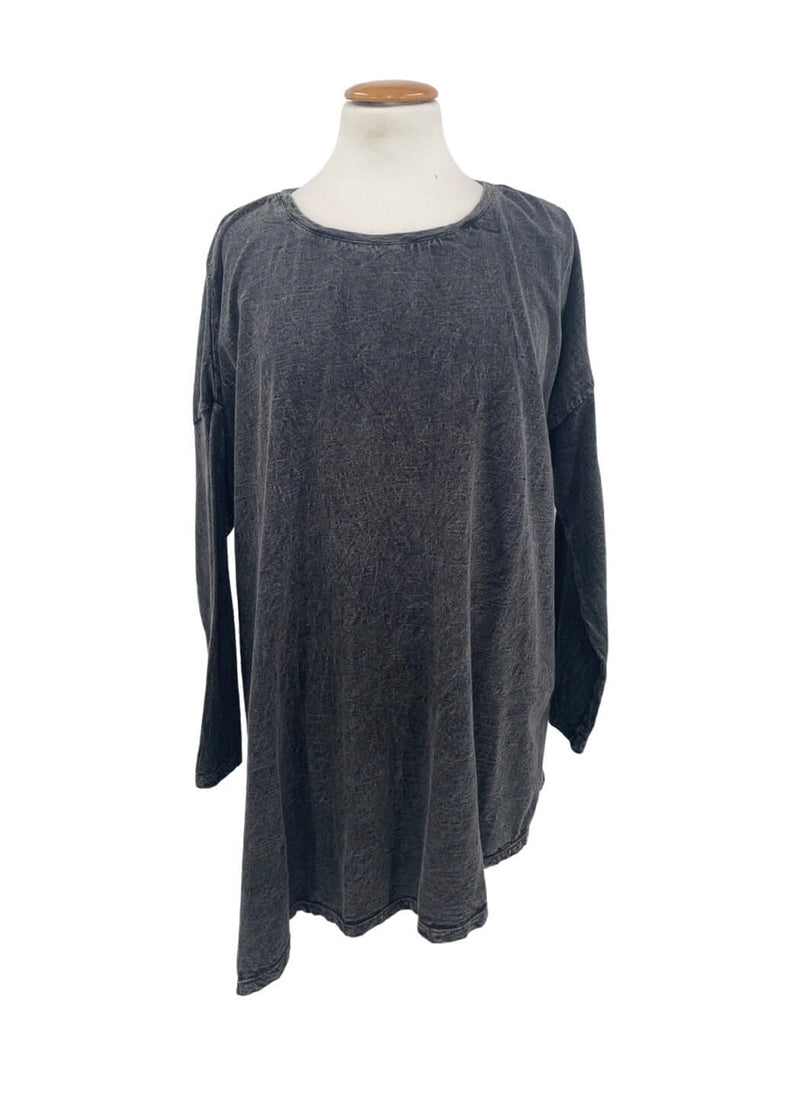 Krista Larson Solid T Shirt Long Sleeve