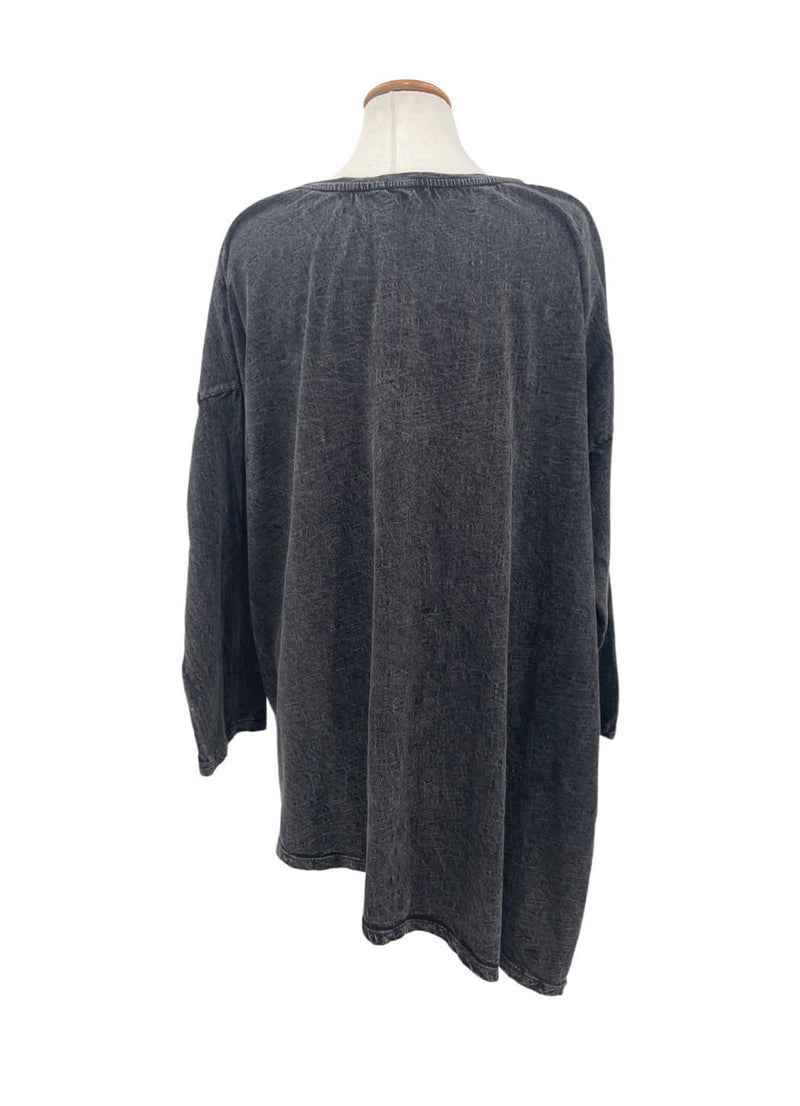 Krista Larson Solid T Shirt Long Sleeve