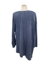 Krista Larson Solid V Neck T Shirt Long Sleeve
