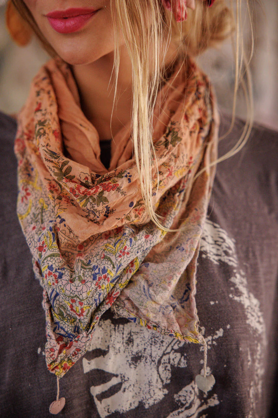 Magnolia Pearl Agathe French Floral Scarf