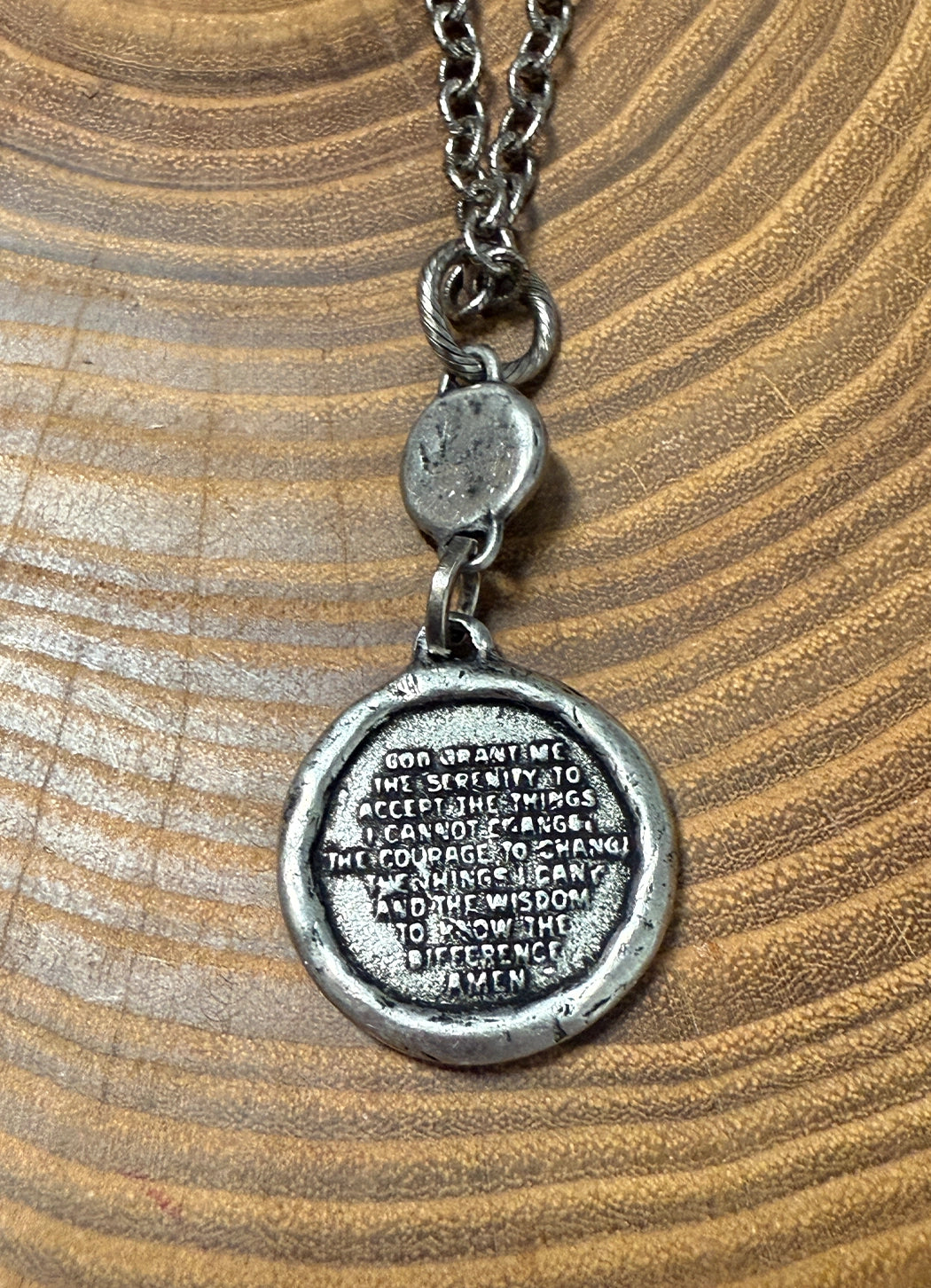 Belle Via Jewelry Serenity Prayer Necklace