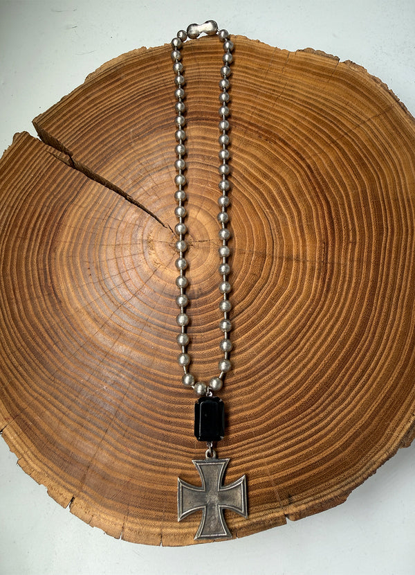 Belle Via Jewelry One-Of-A-Kind Iron Cross Necklace