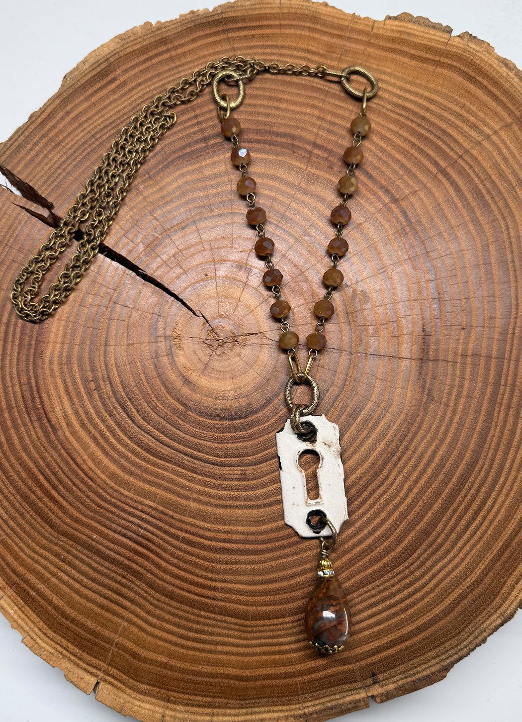 Belle Via Jewelry One-Of-A-Kind Vintage Keyhole Necklace
