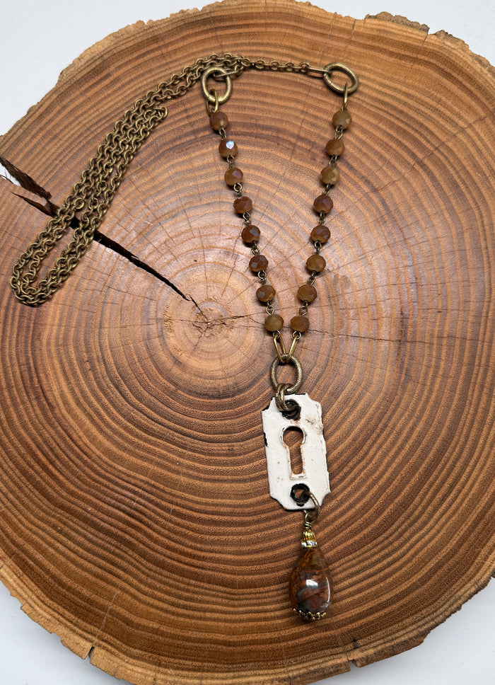 Belle Via Jewelry One-Of-A-Kind Vintage Keyhole Necklace
